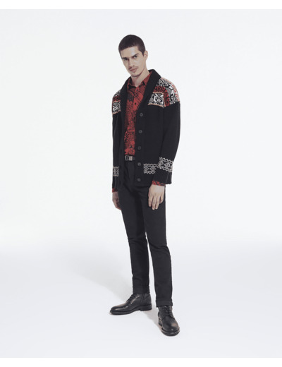Cargidan Col Chale Jacquard black / red / yellow