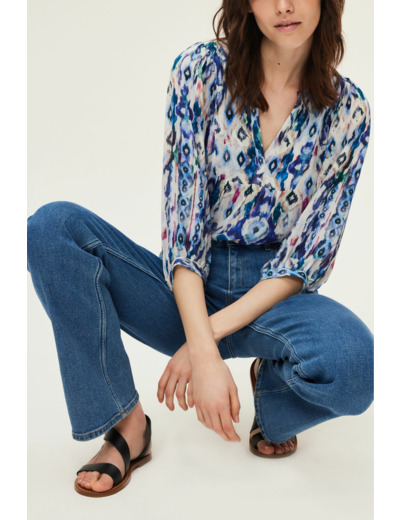 Blouse motifs aquarelle - ALIANORE