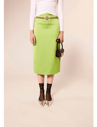 Jupe Jenny Vert en Polyester
