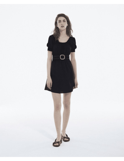 Robe Courte Manche Courte black