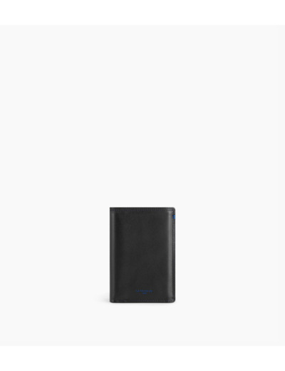 Portefeuille vertical 3 volets Martin en cuir lisse
