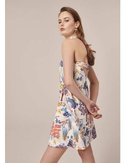 Robe Rebeka Bleu en Coton