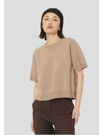 Pull Pamelia Noisette en Laine Merinos Extrafine