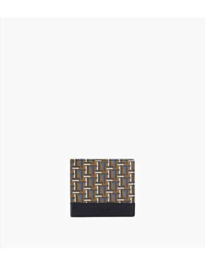 Porte cartes horizontal moyen modèle Emile en toile monogramme