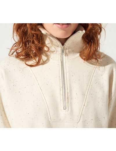 Sweat ecru multico