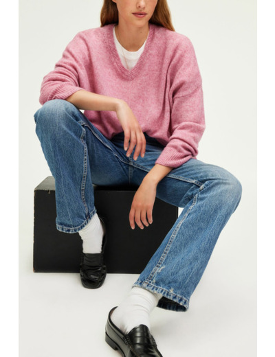 Pull V oversize chiné - JOURNA