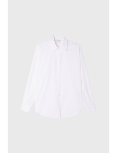 Chemise unie en coton - ANNABELLE