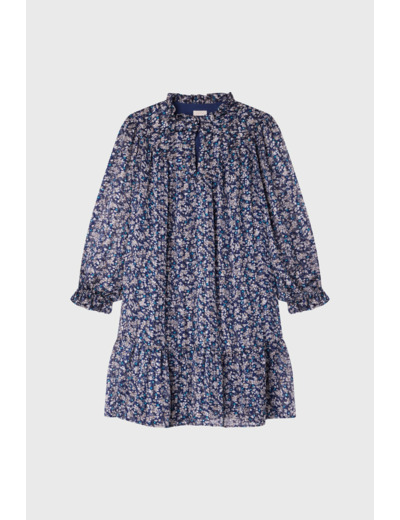 Robe courte en mousseline fleurie - SAMARE