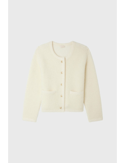 Gilet écru à boutons dorés - JOURDIE
