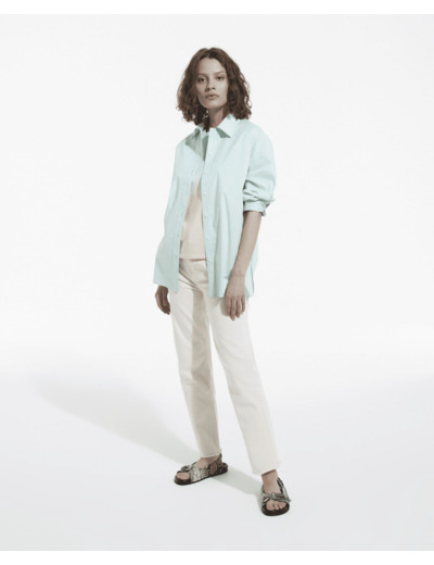 Chemise Manches Longues A Revers green