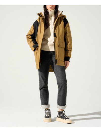 Parka kaki multicolore