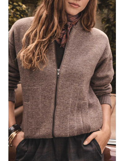 Veste bomber unisexe en laine BAROUDEUR