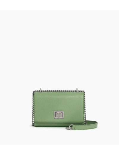 Petit sac bandoulière Eva en cuir grain caviar