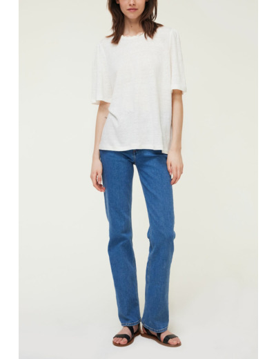 T-shirt col rond en lin - MILENNY