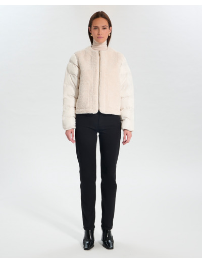Manteau Marielle Ecru en Polyuréthane