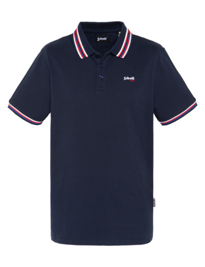 Polo avec liserés tricolores