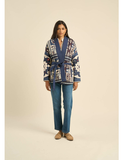 Veste matelassée imprimée