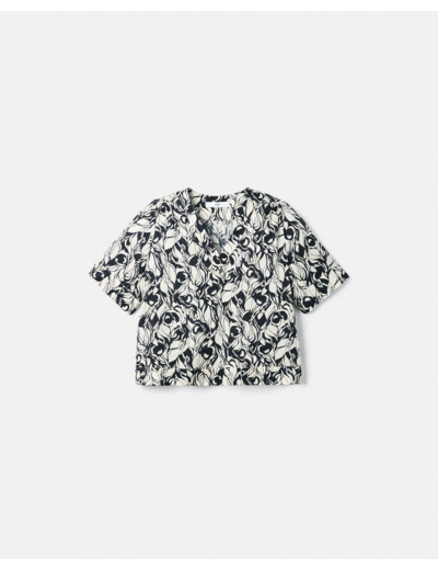 Top fluide à imprimé floral