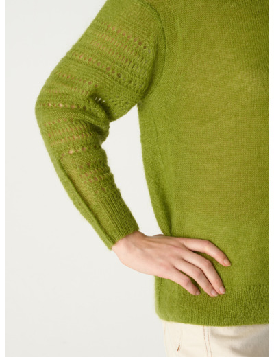 Pull danielle velour de mousse