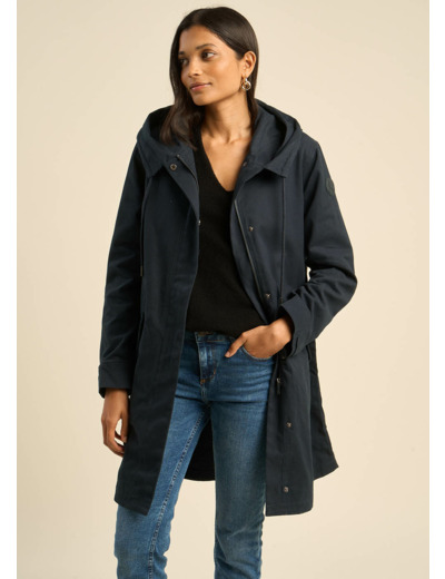 Parka longue à capuche