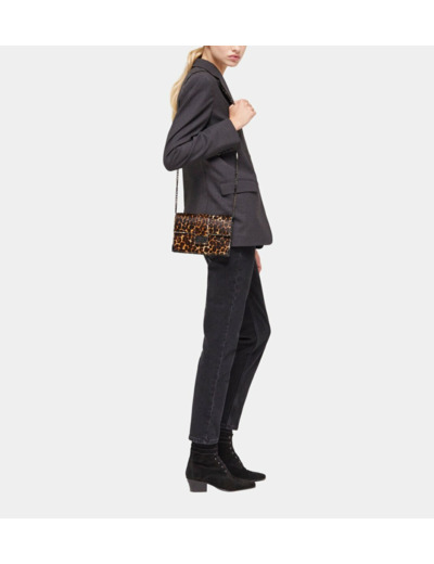 Pochette Emily Medium En Cuir Léopard leopard