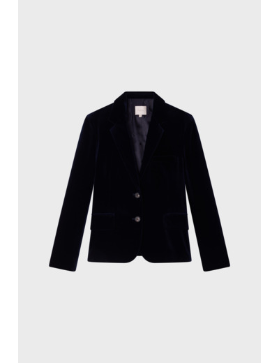 Veste en velours marine - MEGANE