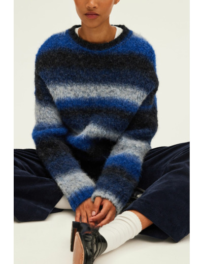 Pull épais oversize à rayures - JOYA