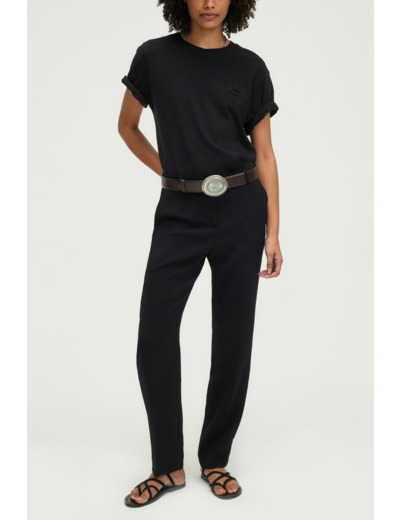 Pantalon slim en crêpe - JILL