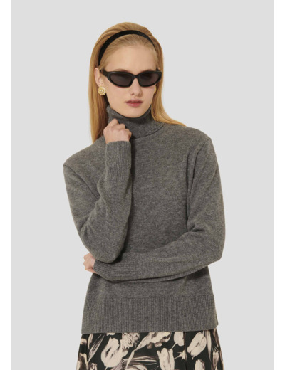 Pull Palia Gris Chine en Laine Rws