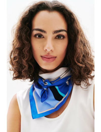 Foulard line 100% soie