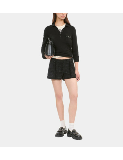 Polo Manches Longues Noir black