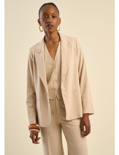 Veste de tailleur à rayures