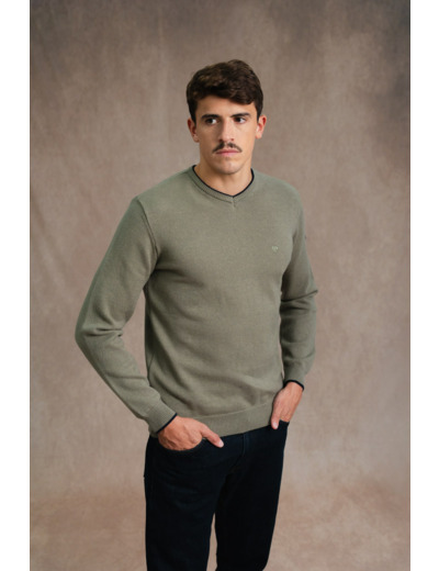 Pull homme col V Nolan