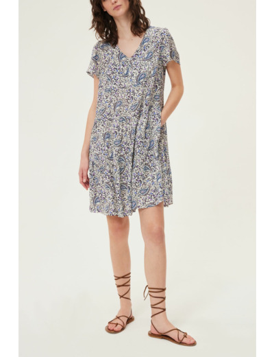 Robe courte fleurie - EVANNY