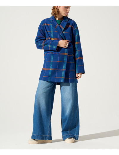 Manteau carreaux electrique