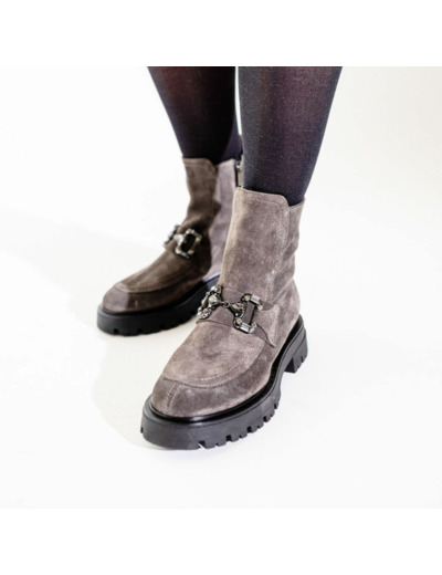 Boots Femme Emy Gris