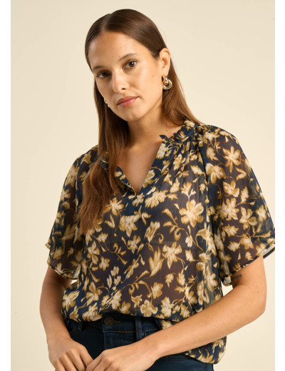 Blouse manches courtes imprimée