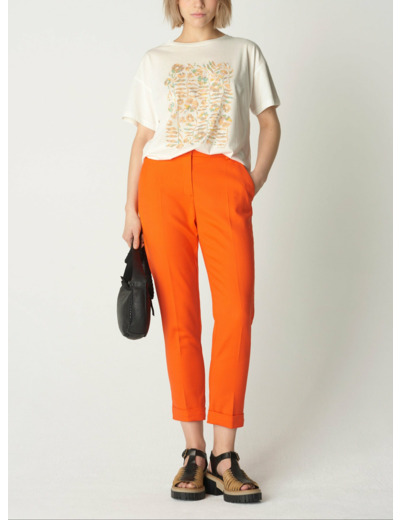 Pantalon debby corail