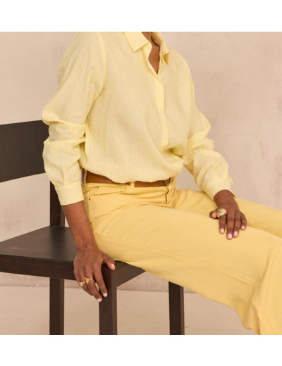 Chemise rayée à manches longues CARLA