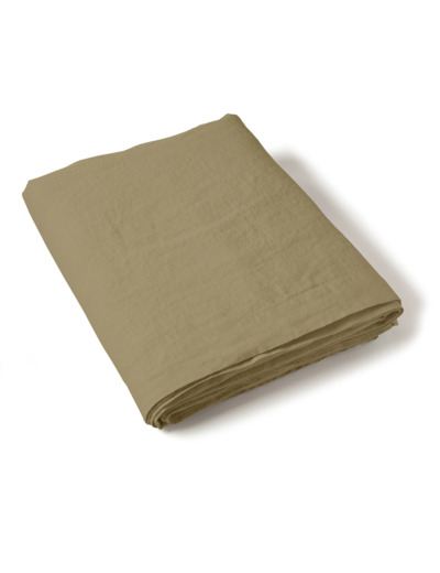 Drap plat Uni lin lavé - Linge de maison - Tradition des Vosges