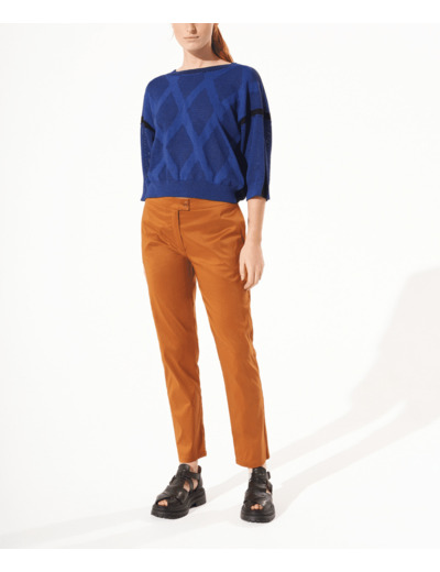 Pantalon droit muscade