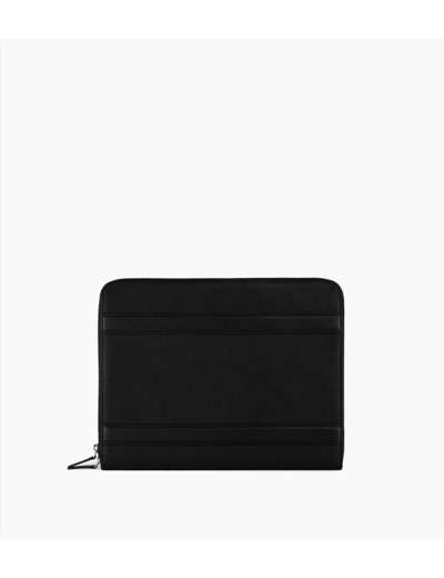 Conférencier 13" zippé Charles en cuir grainé