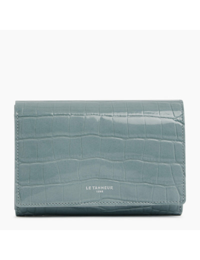 Portefeuille Emilie en cuir effet croco