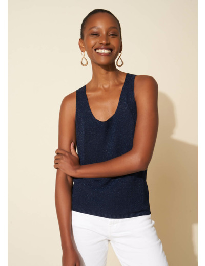 Débardeur scintillant en maille