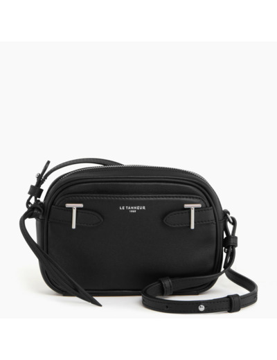 Mini sac bandoulière Laura en cuir lisse