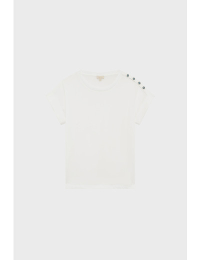 T-shirt en coton et boutons bijoux - GENIE