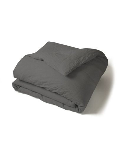 Linge de lit uni lin lavé | Housse de couette | Tradition des Vosges