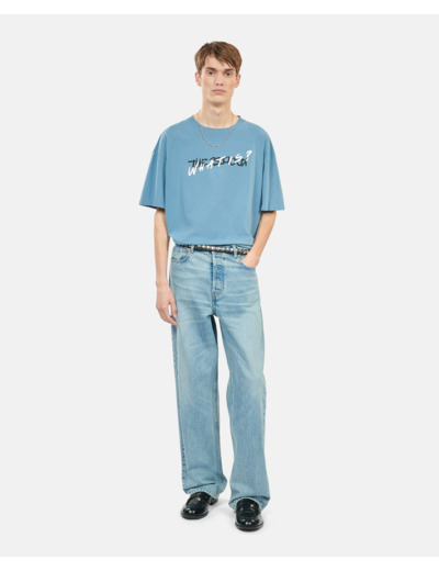 T-Shirt What Is Handwritten Bleu Clair stone blue