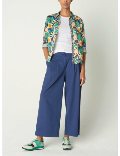 Chemise janice bleu majorelle