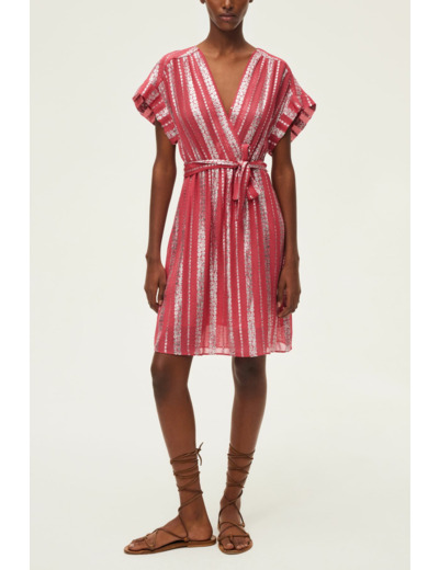 Robe courte cintrée à lurex - ERICA
